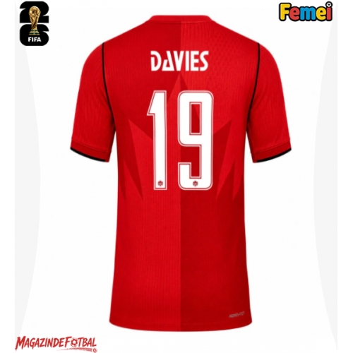 Canada Alphonso Davies #19 Echipament de Fotbal Replică Mondial 2026 Femei Acasa Canada Alphonso Davies #19 Echipament de Fotbal Replică Mondial 2026 Femei Acasa